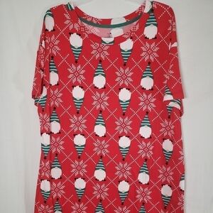 NWT Secret Treasure Christmas Holiday Nome Gown w/Pockets Sz S/M